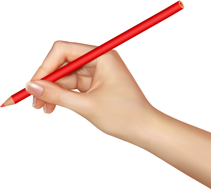 Download Free Png In - Hand Holding A Pencil Png Clipart (800x715), Png Download