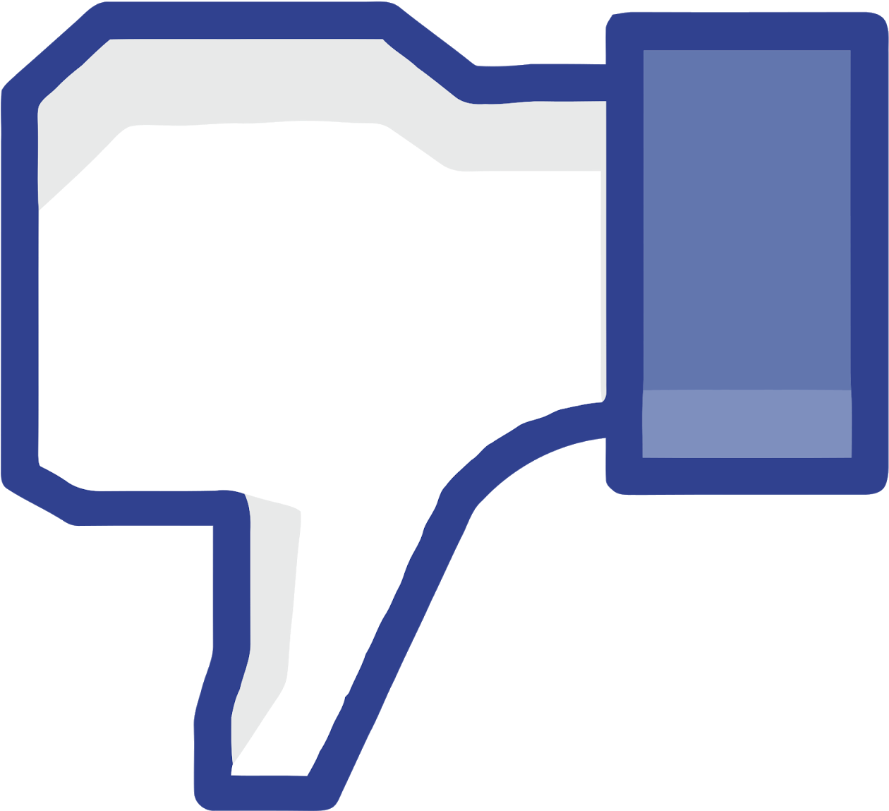 Facebook Like Png Transparent Likepng Images - Facebook Thumbs Down No Background Clipart (1600x1329), Png Download