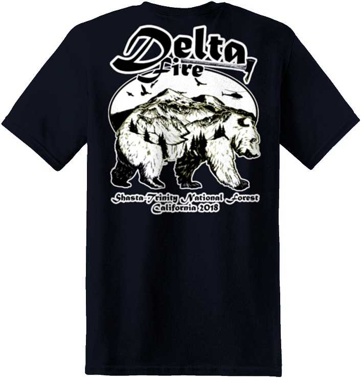 Delta Fire Design 2 Mt - T-shirt Clipart (720x825), Png Download