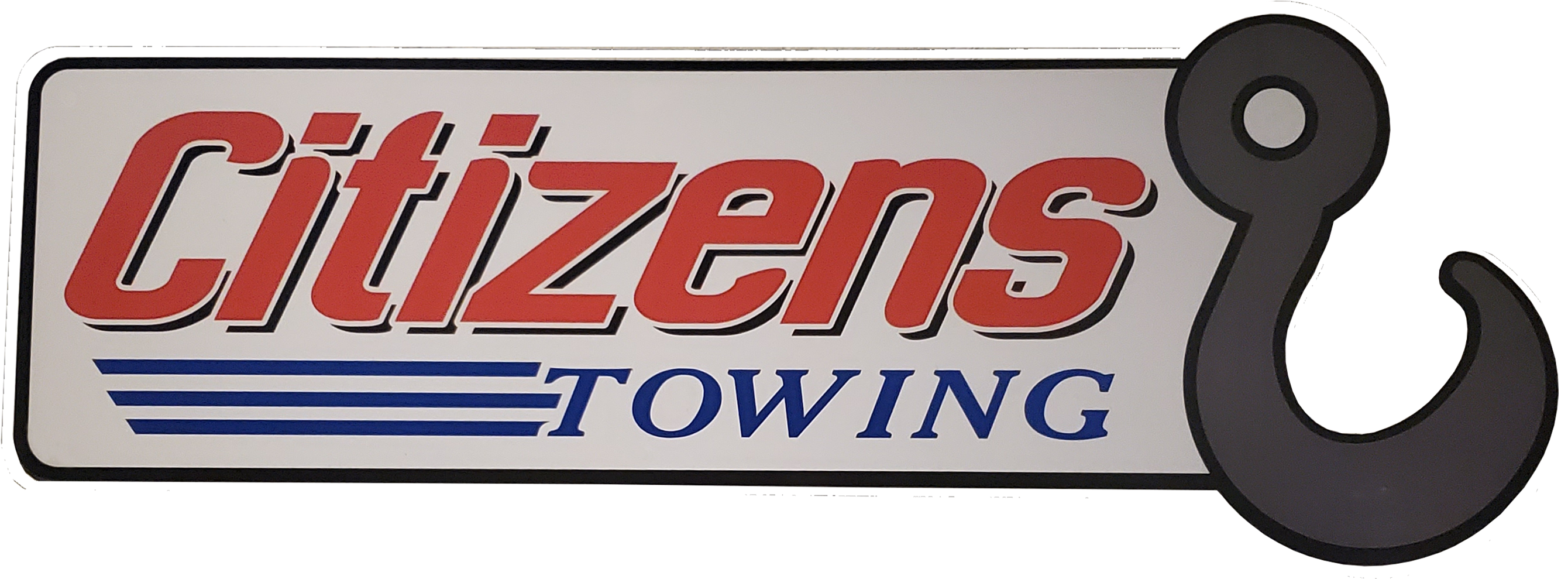 Citizens Towing - Signage Clipart (2890x1084), Png Download