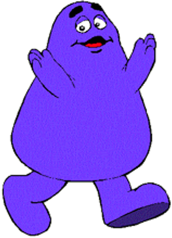 Grimace Mcdonalds Png , Png Download - Funny Grimace Mcdonalds Clipart (577x798), Png Download