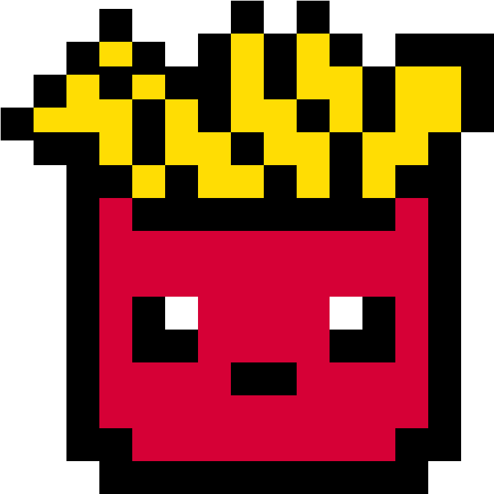 Pixel Art Mcdonald's , Png Download - Pixel Art French Fries Clipart (721x721), Png Download