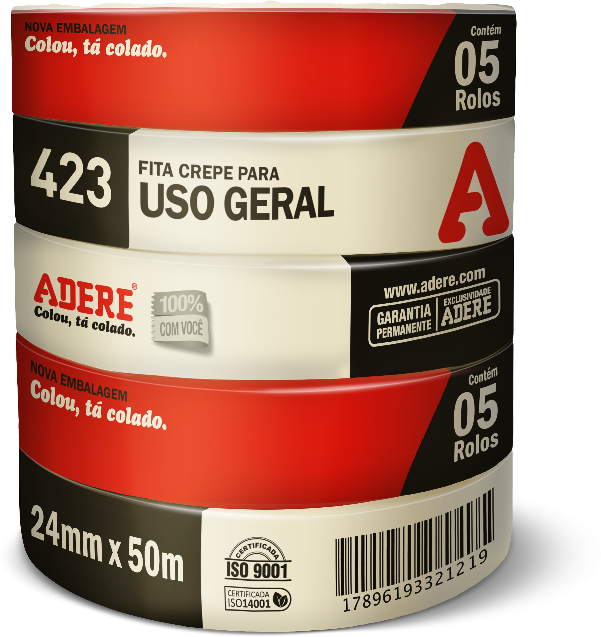 General Purpose Crepe Adhesive Tape - Adere Clipart (2086x2211), Png Download