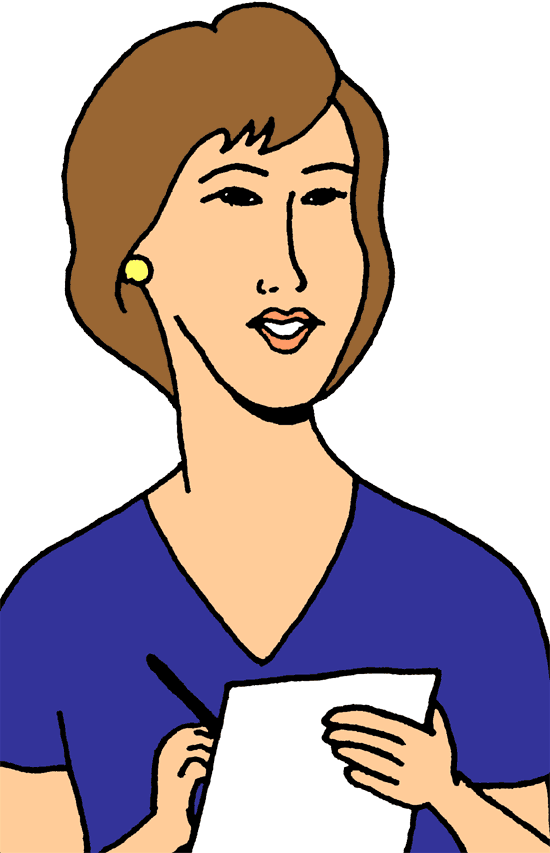 Secretary Clipart Crazy - Secretary Clip Art - Png Download (550x853), Png Download