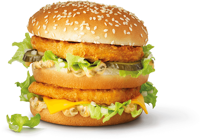 Download Hd Chicken Mcdonalds - Big Mac Chicken Clipart (668x467), Png Download