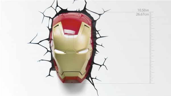Iron Man Mask 3d Clipart (600x750), Png Download