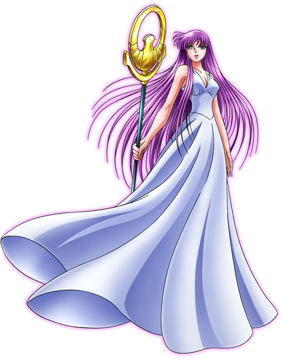 Saint Seiya Saori Kido , Png Download - Athena Saint Seiya Png Clipart (556x705), Png Download