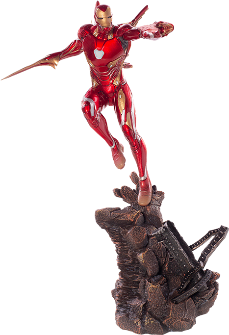 2" Marvel Statue Iron Man Mark L - Iron Man Iron Studios Infinity War Clipart (467x683), Png Download