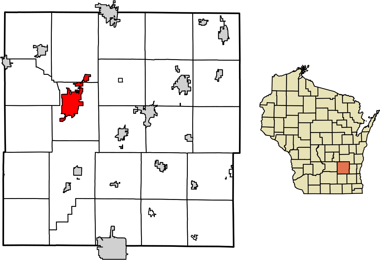 Dodge County Wisconsin Incorporated And Unincorporated - Gov Knowles State Forest Wi Clipart (1280x831), Png Download
