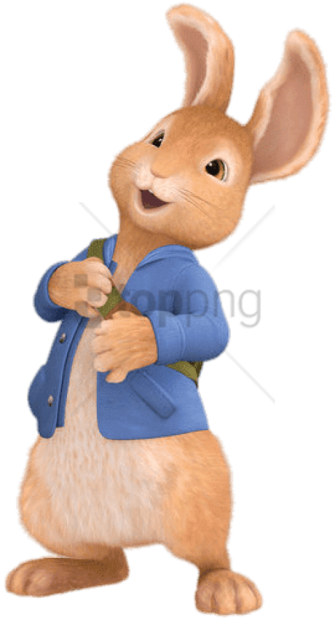 Free Png Peter Rabbit Laughing Png Images Transparent - Peter Rabbit New Clipart (480x889), Png Download
