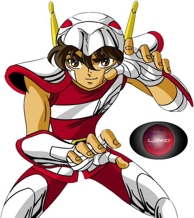 Photo Pegasoseiya2lg - Pegasus Cavaliere Dello Zodiaci Clipart (661x744), Png Download