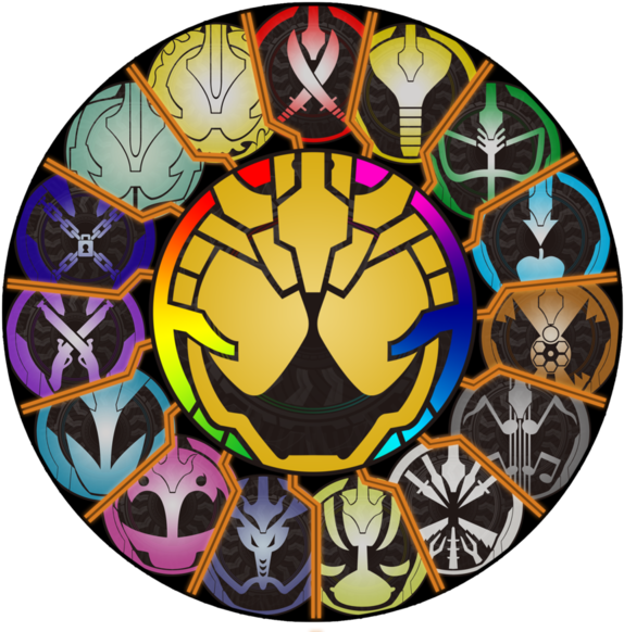 Kamen Rider Ghost All Logo , Png Download - Kamen Rider Ghost Grateful Eyecon Clipart (574x582), Png Download