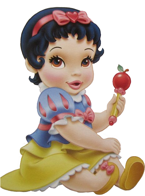 #snowwhite #baby #princess #disney - Baby Snow White Drawing Clipart (473x629), Png Download