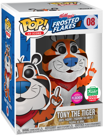 08 Flocked Tony The Tiger - Tony The Tiger Funko Pop Clipart (560x560), Png Download
