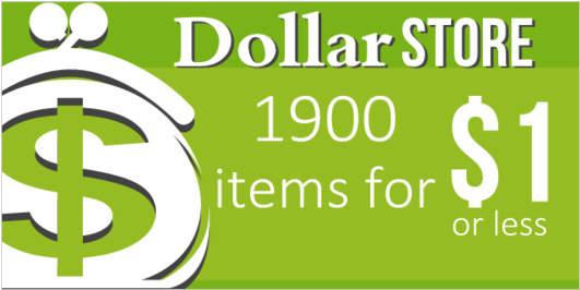 Dollar Store Vinyl Banner With Coin Purse Icon - Graphic Design Clipart (560x560), Png Download