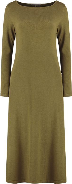 Organic Cotton Long Sleeve Greenwich Dress - Day Dress Clipart (532x800), Png Download