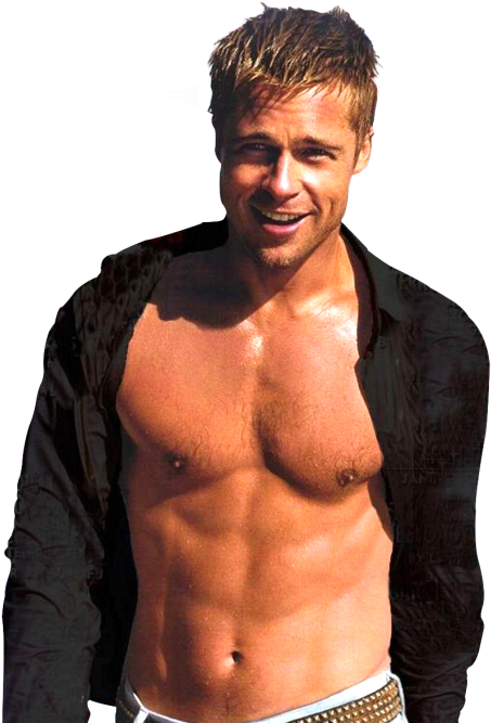 Brad Pitt Clipart (500x683), Png Download