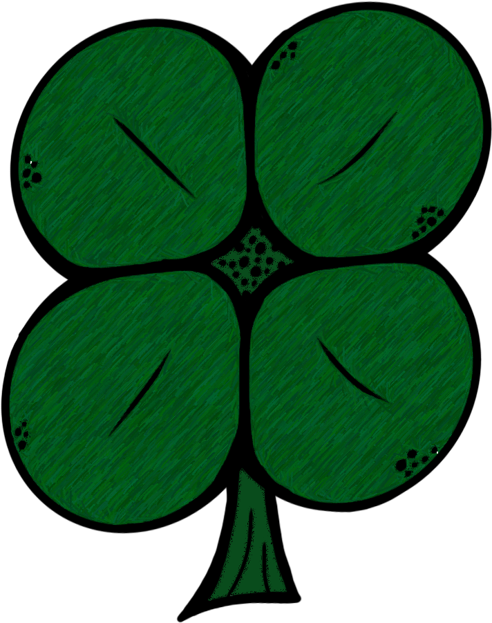 Clip Art By Carrie Teaching First - Melonheadz Four Leaf Clover - Png Download (766x960), Png Download