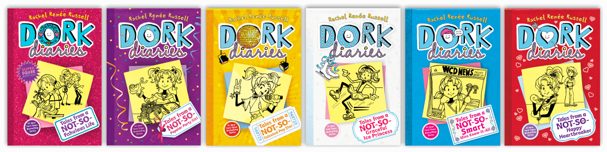 #1 New York Times Bestselling Series - Dork Diaries 1 13 Clipart (1218x306), Png Download