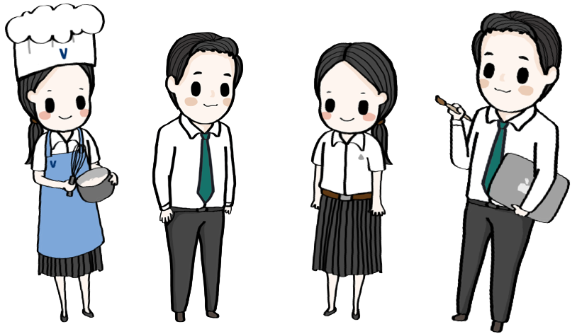 Direct Admission - Thai University Student Cartoon Png Clipart (823x471), Png Download