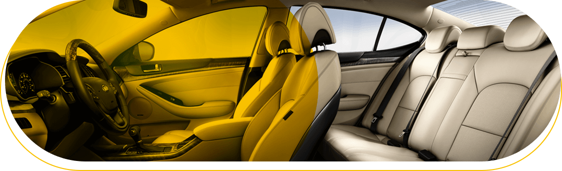 Extensive Interior Detailing - City Car Clipart (1119x341), Png Download