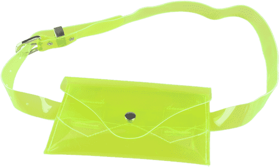 Jelly Color Portable Waist Belt Bag - Accesorios Color Neon Clipart (558x744), Png Download