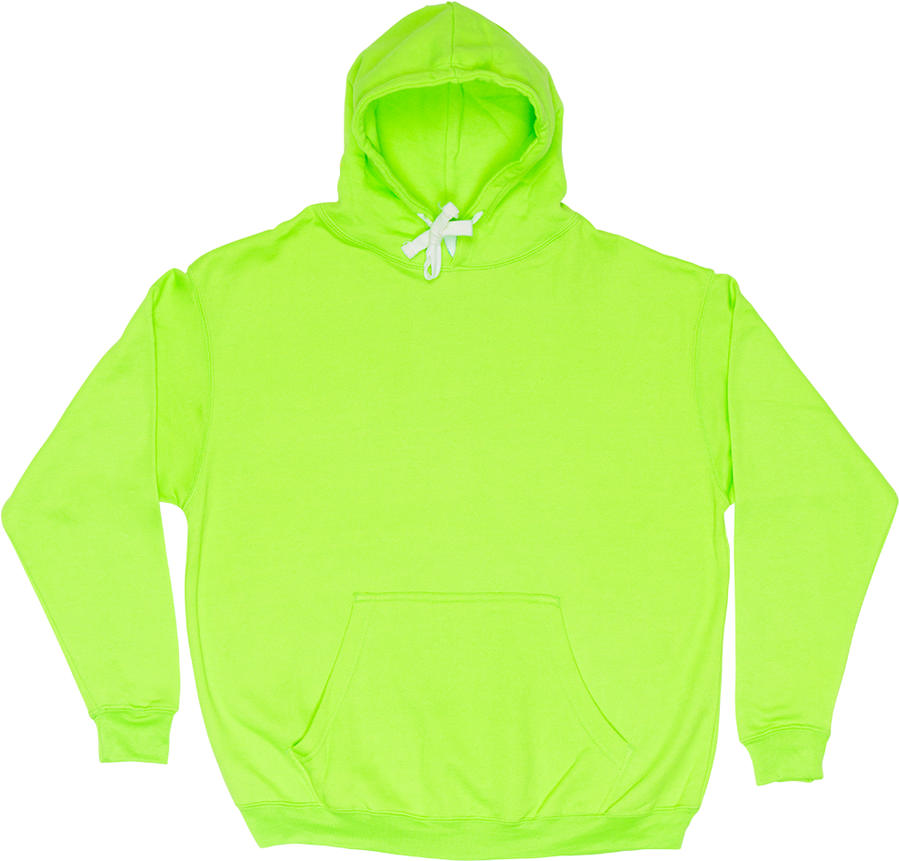 Neon Green - Hoodie Clipart (1000x1000), Png Download