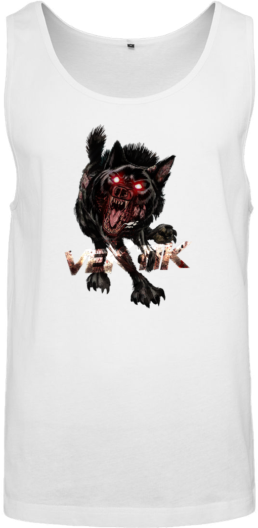 Hellhound T-shirt Tanktop Men White Clipart (1044x1044), Png Download