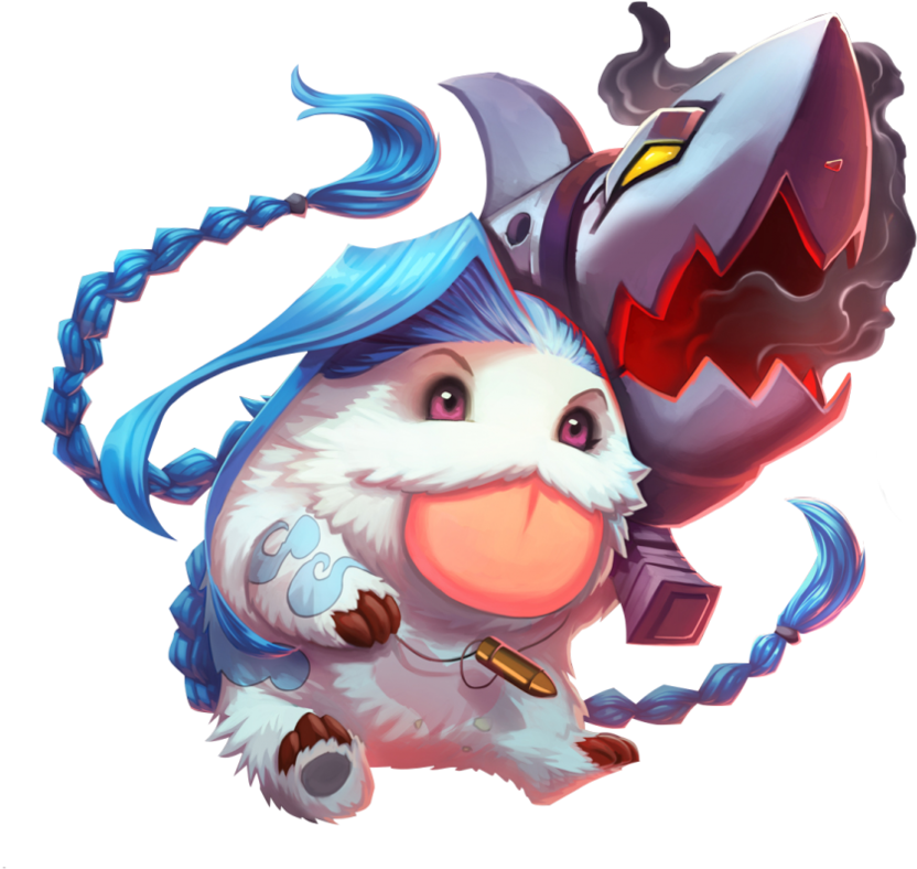 Jinx Png Hd - Poro Jinx Clipart (1016x787), Png Download