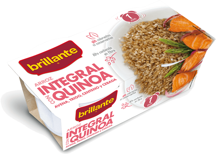 Integral Con Quinoa - Arroz Integral Con Quinoa Brillante Clipart (736x526), Png Download