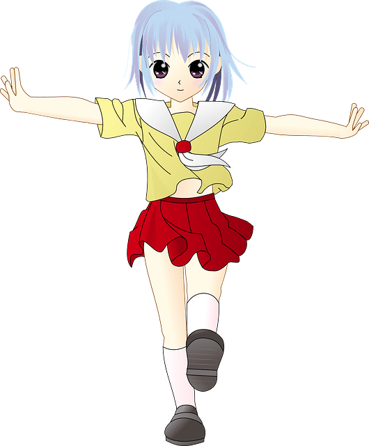 Anime Girl Gif Png Clipart (530x640), Png Download