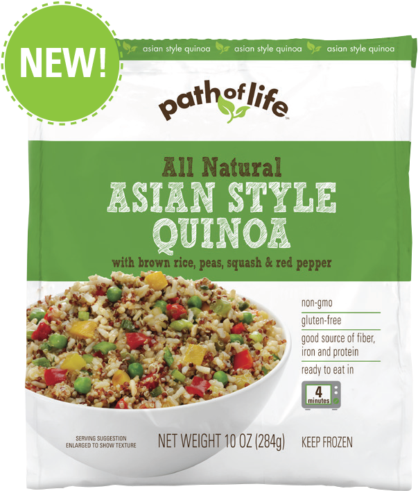 Asian Style Quinoa With Brown Rice, Peas, Squash & - Quinoa Frozen Meals Clipart (620x729), Png Download