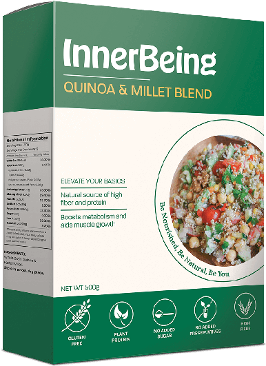 Quinoa And Millet Blend - Inner Being Wellness Private Limited Clipart (560x560), Png Download