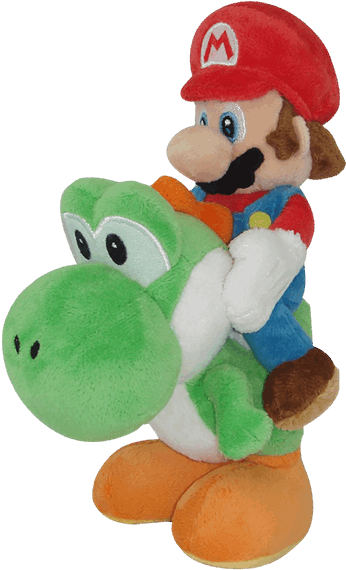 Plushes - Mario Yoshi Stuffed Animal Clipart (600x600), Png Download