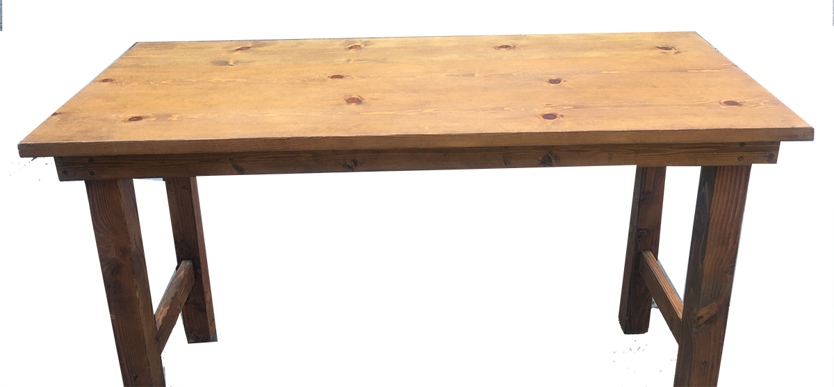 Vitners Communal Bar Table Natural Wood Luxury Event - Outdoor Table Clipart (1200x557), Png Download