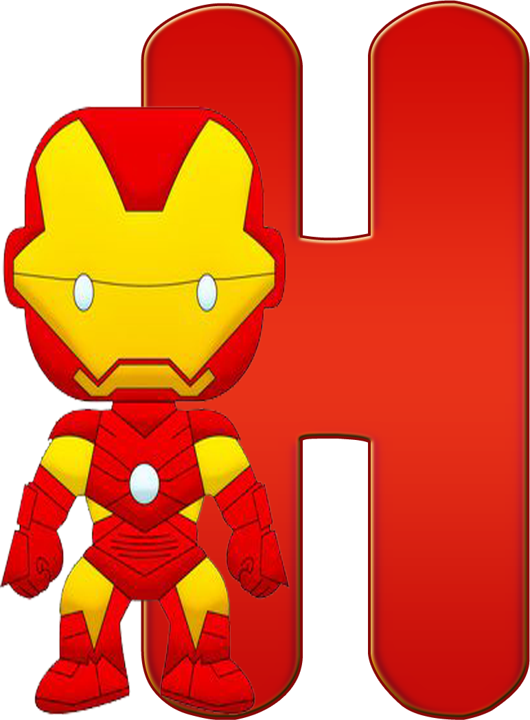 Lisa Simpson, Iron Man, Superhero, - Ver La Letra Del Abecedario En Iron Man Clipart (772x1049), Png Download