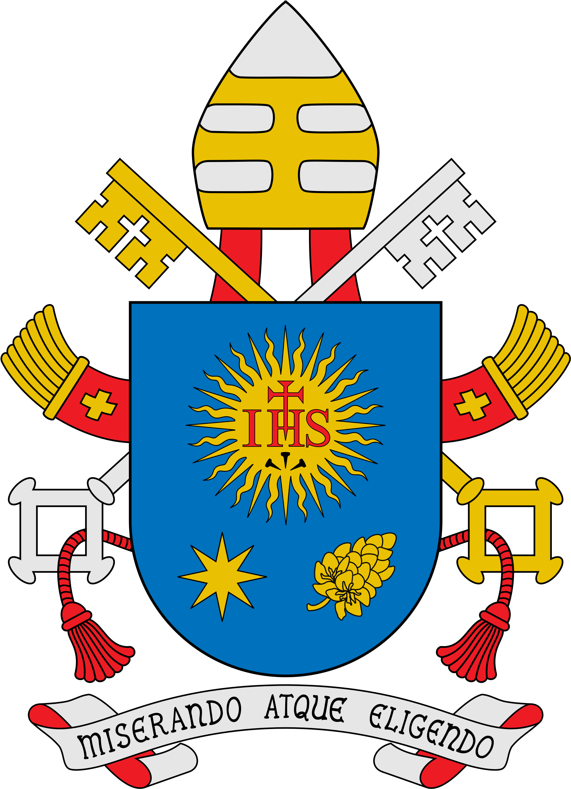 Brasão Do Papa Francisco - Pope Francis Crest Clipart (2000x2761), Png Download
