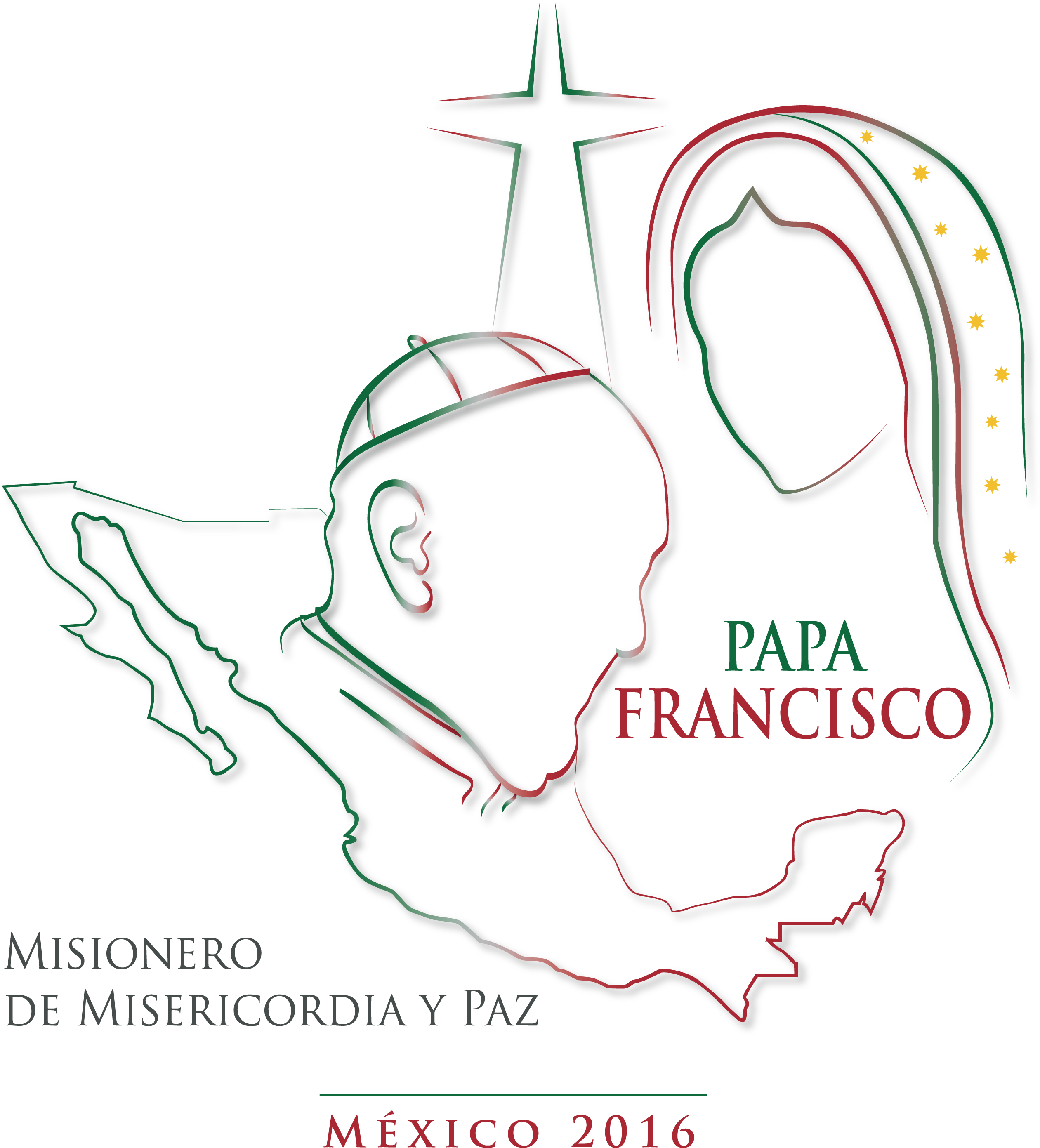 Logotipo Visita Papa 01 - Basilica De Guadalupe Logo Clipart (3286x3306), Png Download