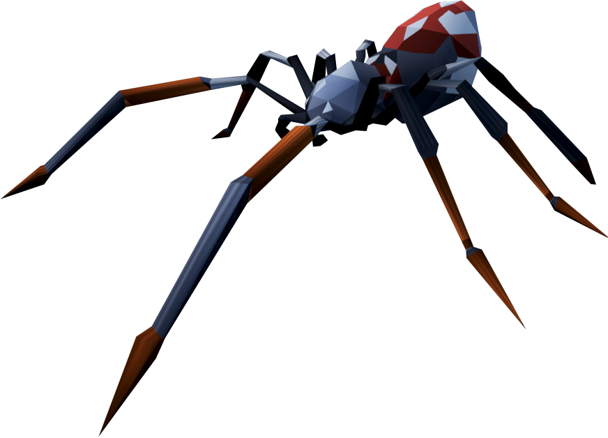 Night Spider Clipart (872x628), Png Download