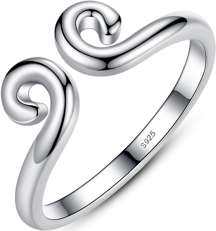 Tsful S925 Silver Tight Spell Ring Men's And Women's - Pre-engagement Ring Clipart (800x800), Png Download