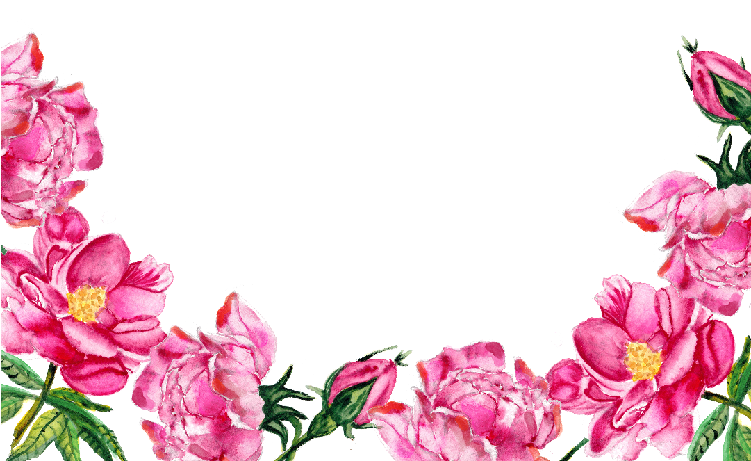 Pink Flowers Bottom Clipart (1080x1920), Png Download