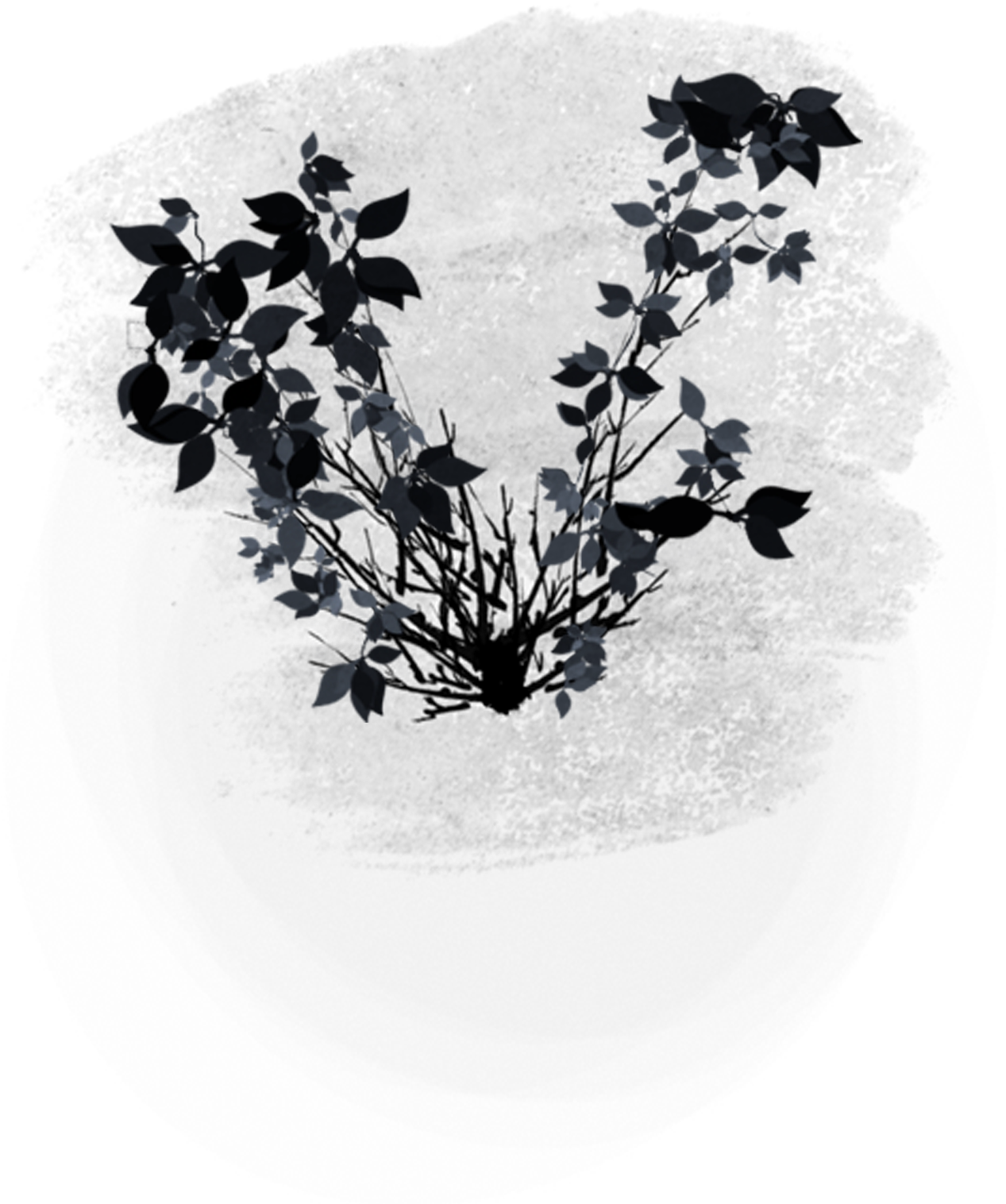 Ink Plants Bamboo Hand Painted Chinese Style Png And - Watercolor Painting Clipart (2000x2000), Png Download