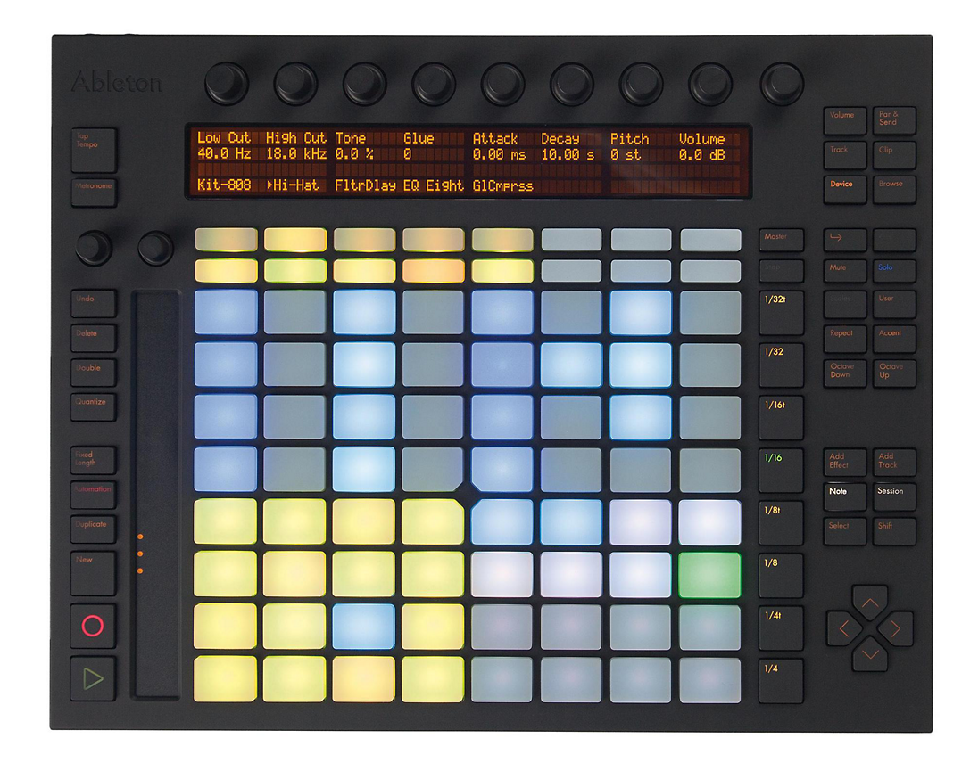 Audio - - Push Ableton Clipart (1086x1198), Png Download