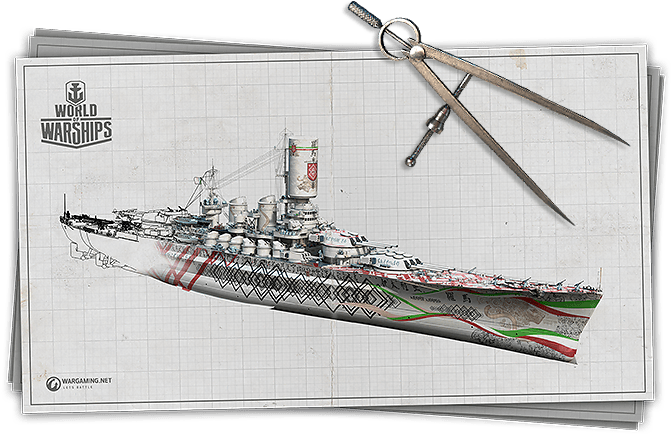 World Of Warships - Wows Kii Premium Ship Clipart (686x600), Png Download