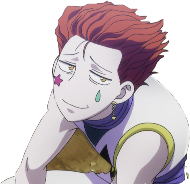 Smug Sticker - Hunter X Hunter Hisoka Face Clipart (648x626), Png Download