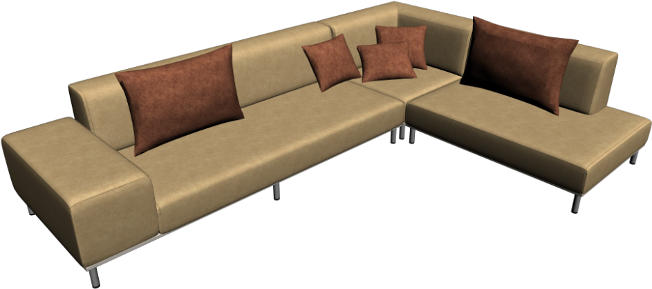 Corner Couch - Studio Couch Clipart (1000x1000), Png Download