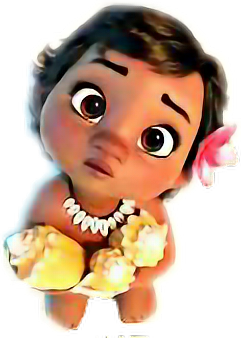 #moana #disney #baby #cute #❤ Xxx - Transparent Background Baby Moana Png Clipart (472x660), Png Download