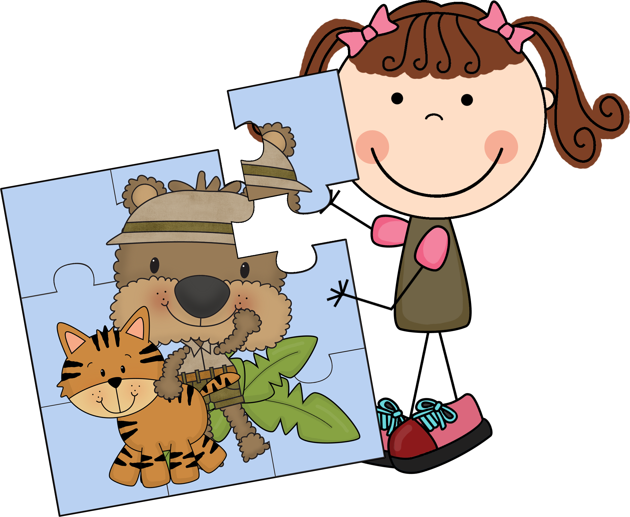 Puzzles - Scrappin Doodles Kids Clipart (2093x1715), Png Download