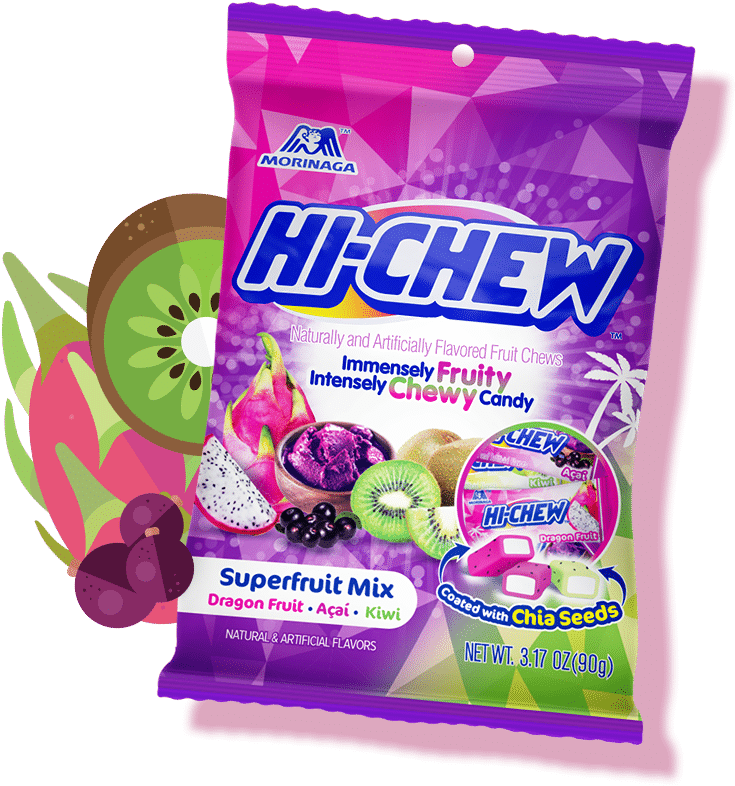 Superfruit Bag V2 - Hi Chew Superfruit Mix Clipart (740x792), Png Download