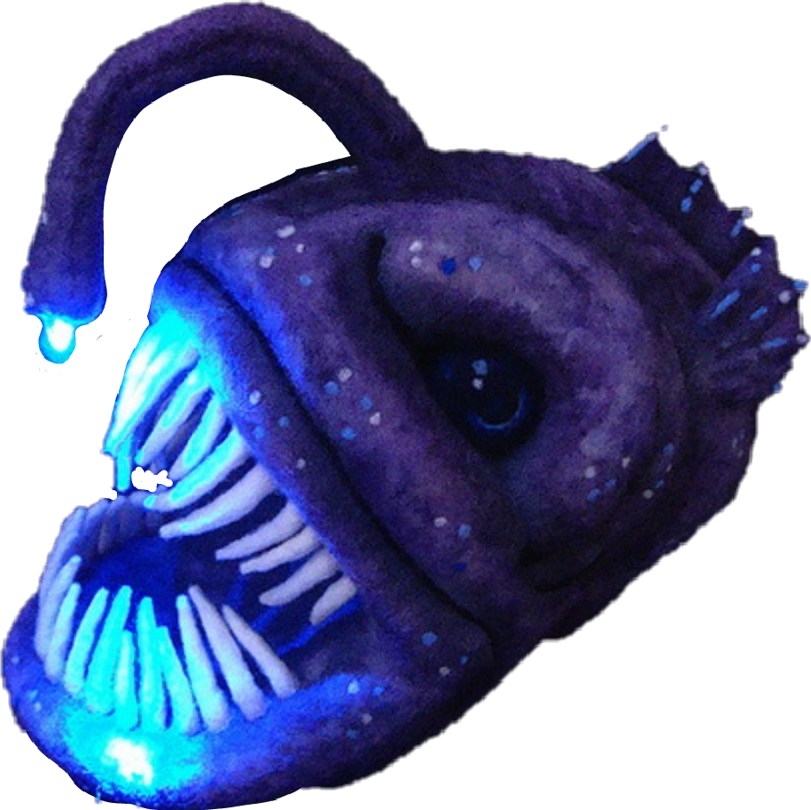 Anglerfish Sticker - Angler Fish Clipart (915x914), Png Download